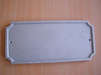 Sand Cast Aluminum Rectangle Address Plaque
