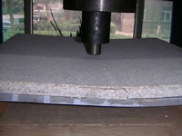 Pin Point Load Testing of reinforcd Stone Product in our In House Testing Laboratory