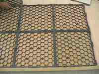 We use an engineering honeycomb baseplate to reinforce the FRP Composite Stone Surface