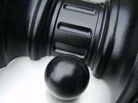 Die Cast Mailbox Stand Cover with Ball Accessory Powder Coated Black
